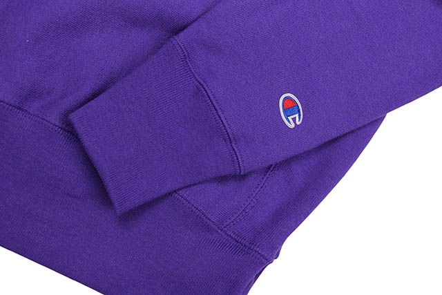 CHAMPION×NYU REVERSE WEAVE EMBLEM CREWNECK SWEATSHIRT(PURPLE)