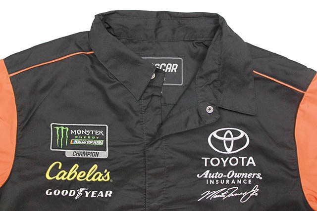 JH Design MARTIN TRUEX JR BASS PRO SHOPS 2019 PIT SHIRT (BLACK/ORANGE)