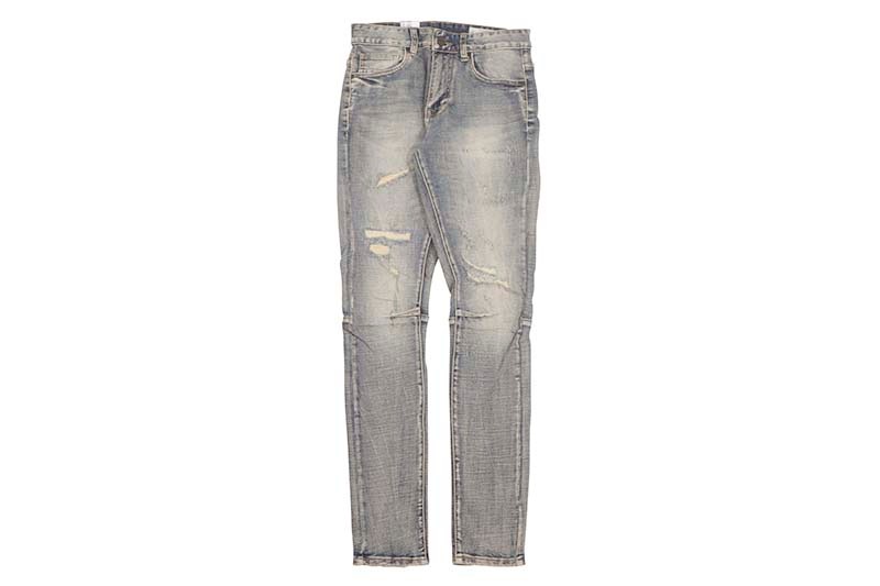 SMOKE RISE SLIM TAPERED VINTAGE WASHED JEANS (JP24532:FARO
