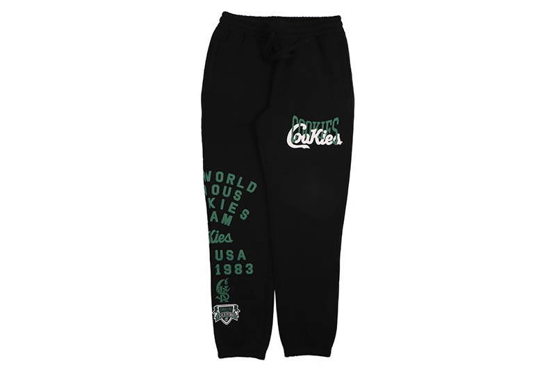 COOKIES TITLE FIGHT THE WORLD FAMOUS SWEATPANTS (BLACK) CM253BKP07