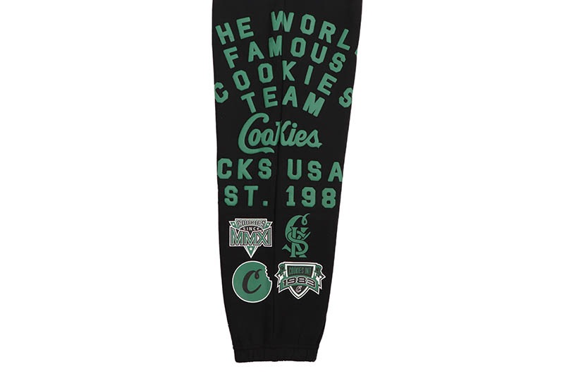 COOKIES TITLE FIGHT THE WORLD FAMOUS SWEATPANTS (BLACK) CM253BKP07