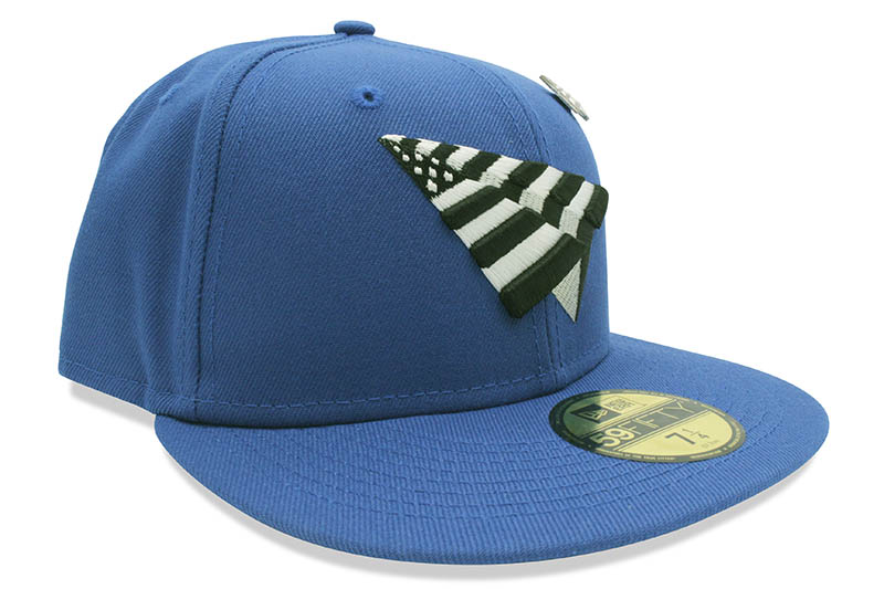 ROC NATION PAPER PLANES ROYAL CROWN FITTED CAP (100654:ROYAL BLUE)