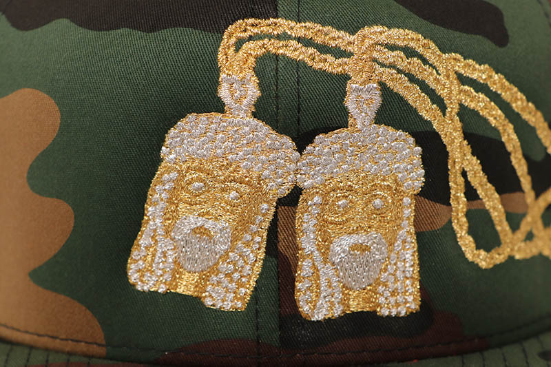 CLASSIC MATERIAL NY CUBANS WITH THE JESUS SNAPBACK CAP (CAMO)