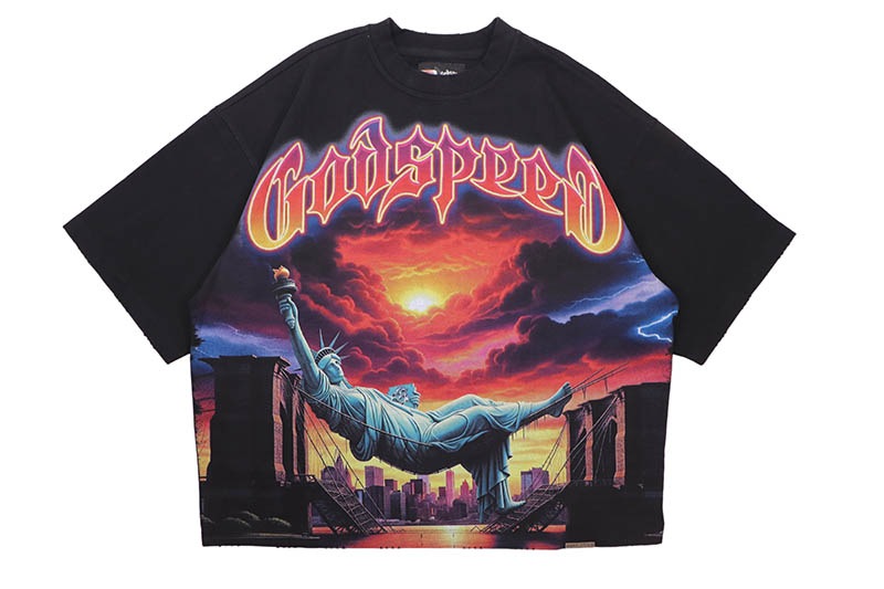 GODSPEED BURNT BRIDGES T-SHIRT (BLACK)