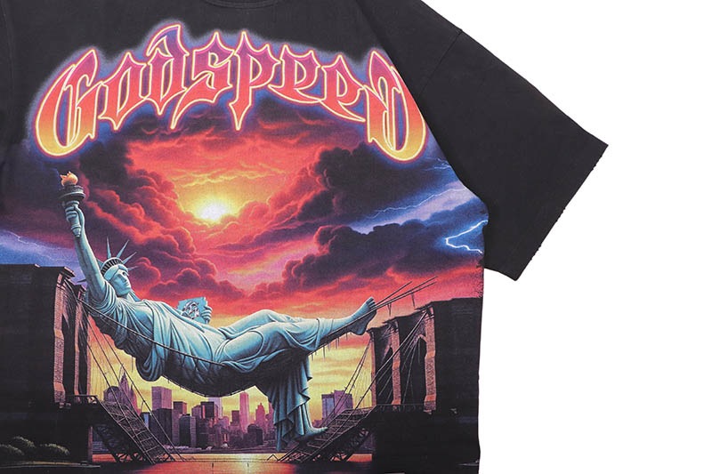 GODSPEED BURNT BRIDGES T-SHIRT (BLACK)