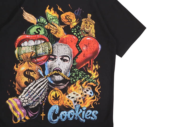 COOKIES COLLAGE PREMIUM TEE (BLACK) CM263TSP15