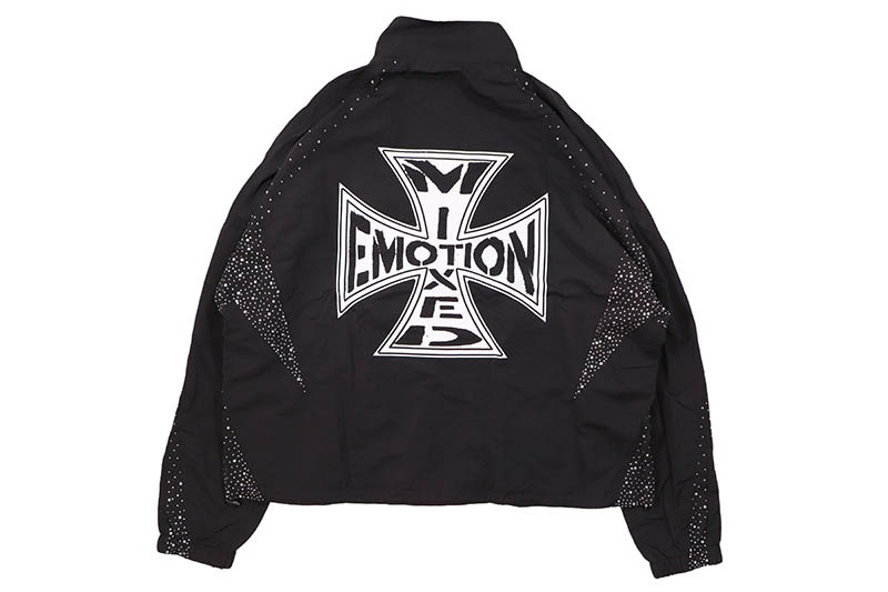 MIXED EMOTION BLACK CLASSIC NYLON JACKET