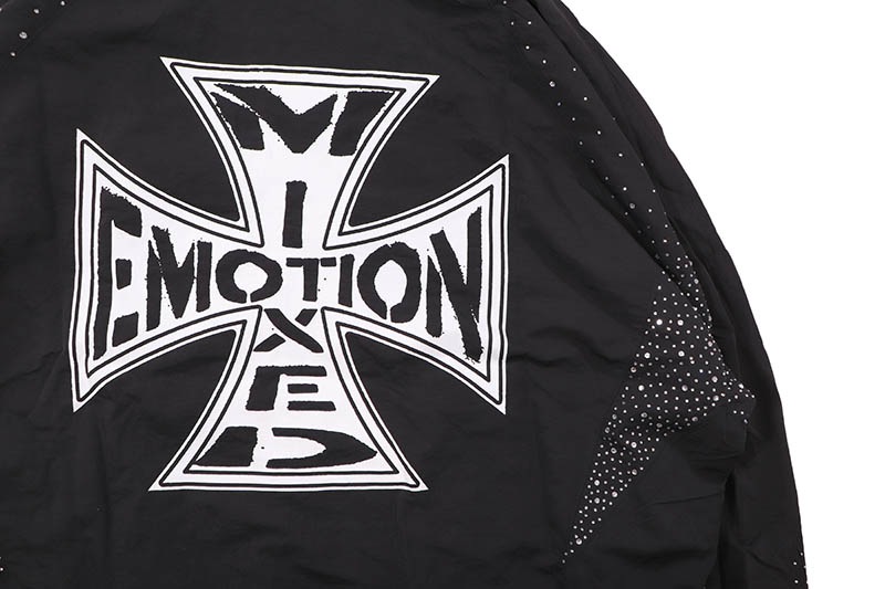 MIXED EMOTION BLACK CLASSIC NYLON JACKET