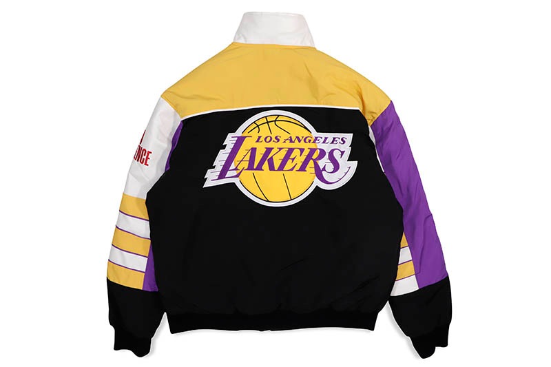 JH Design LOS ANGELES LAKERS REVERSIVLE CLASSIC JACKET (LAKN53CLS1:BLACK)