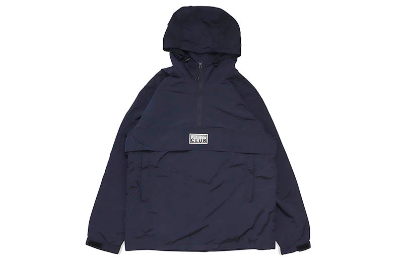 PRO CLUB COMFORT METALLIC NYLON ANORAK (NAVY) 15PC0306