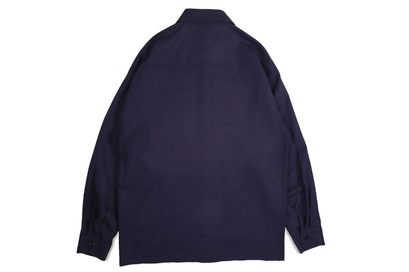 CALTOP PLAID FLANNEL LONG SLEEVE SHIRT (#2000:NAVY)