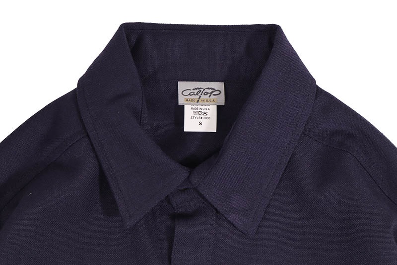 CALTOP PLAID FLANNEL LONG SLEEVE SHIRT (#2000:NAVY)