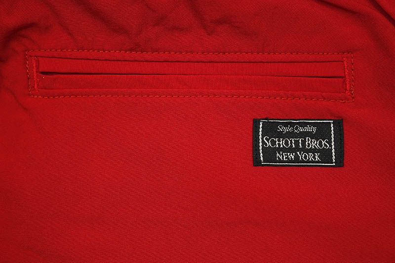 SCHOTT NYC NYLON SHORTS ONE STAR (3196007/034:RED)