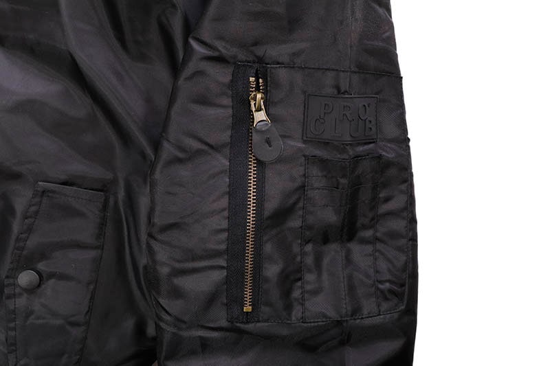 PRO CLUB FLIGHT BOMBER JACKET (BLACK) 129