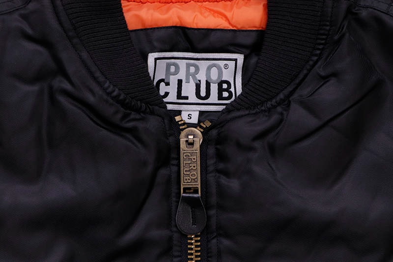 PRO CLUB FLIGHT BOMBER JACKET (BLACK) 129