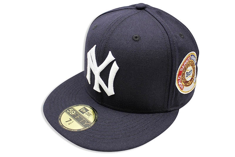 NEW ERA NEW YORK YANKEES 59FIFTY FITTED CAP (1937 WORLD SERIES SIDE PATCH/NAVY)