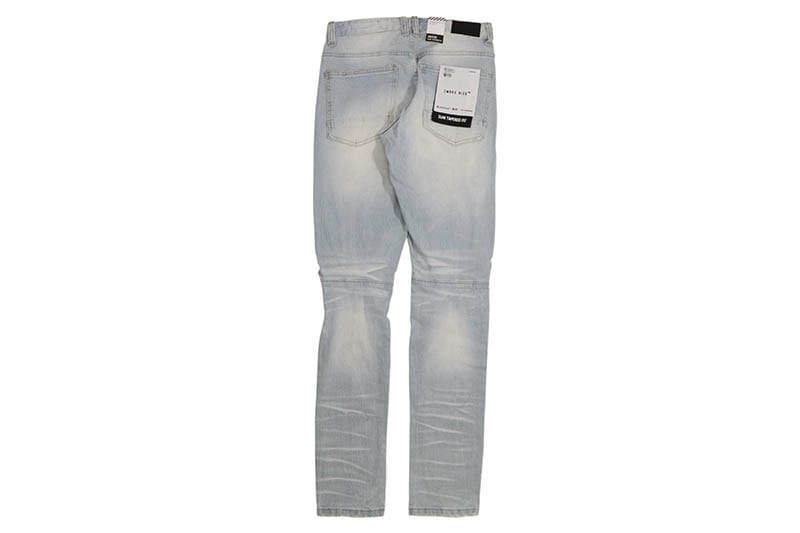 SMOKE RISE SLIM TAPERED RIP & REPAIRED COLORED JEANS (JP23532