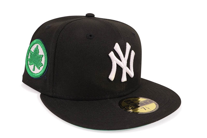 NEW ERA NEW YORK YANKEES 59FIFTY FITTED CAP (NYC PARKS SIDE PATCH/GREY UNDER VISOR/BLACK)