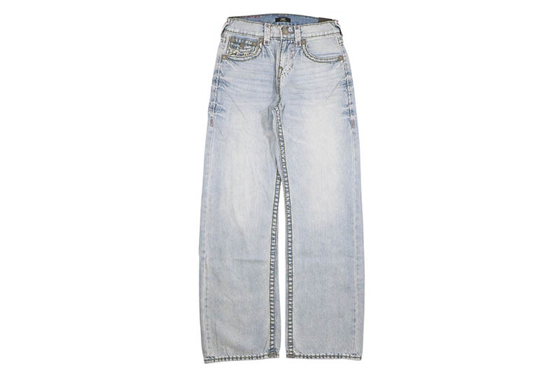 TRUE RELIGION VINNY QUAD SUPER T ULTRA BAGGY JEAN (109498:ROCKY POINT LIGHT WASH)