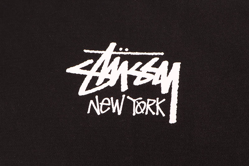 STUSSY STOCK NEW YORK CREW SWEAT (BLACK)