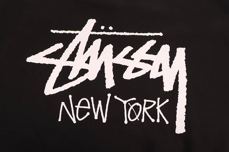 STUSSY STOCK NEW YORK CREW SWEAT (BLACK)