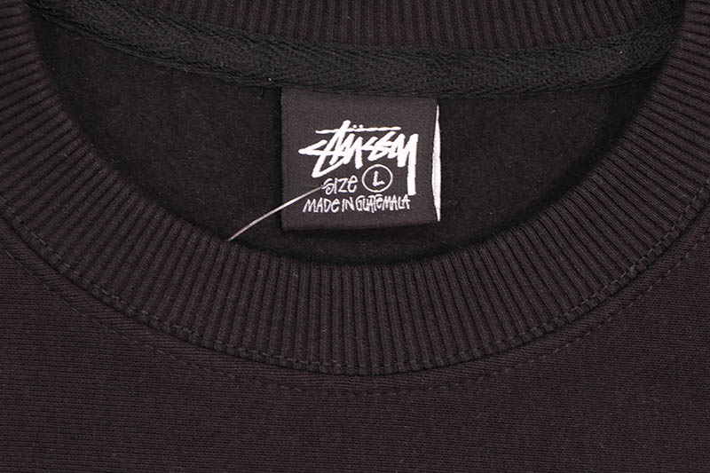 STUSSY STOCK NEW YORK CREW SWEAT (BLACK)