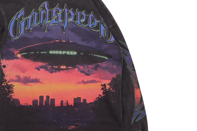 GODSPEED U.A.P LS T-SHIRT (BLACK WASH)