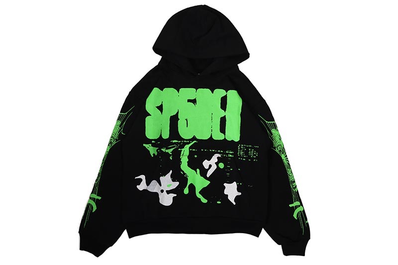 SP5DER BLACK X-RAY HOODIE