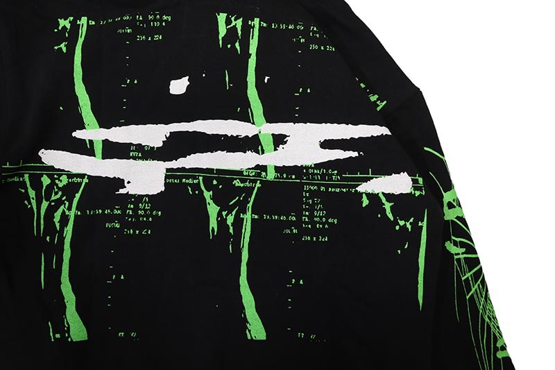 SP5DER BLACK X-RAY HOODIE