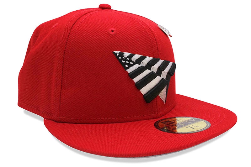ROC NATION PAPER PLANES CRIMSON CROWN FITTED CAP (100653:RED)