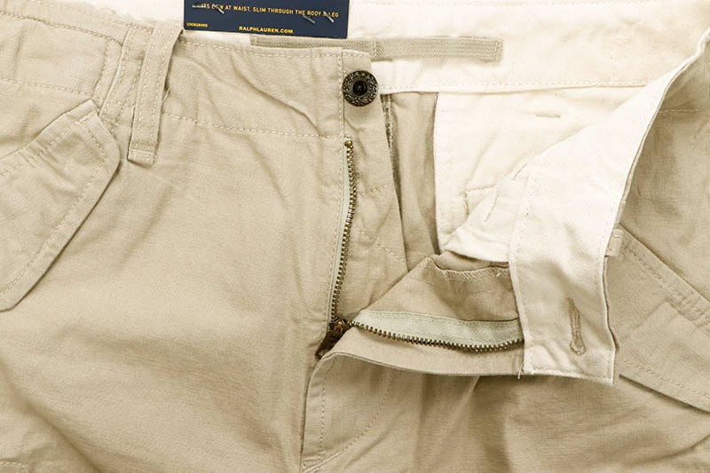 POLO RALPH LAUREN SLIM-FIT CANVAS CARGO PANTS (710850059004:KHAKI)
