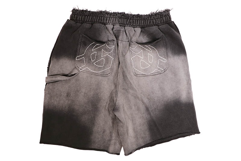 GODSPEED CARPENTER DISTRESSED SHORTS (BLACK SUN FADE)