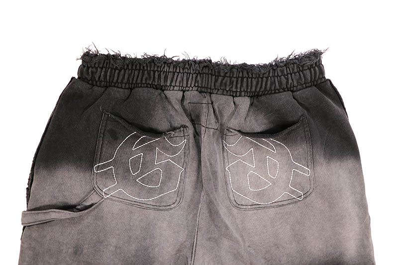 GODSPEED CARPENTER DISTRESSED SHORTS (BLACK SUN FADE)