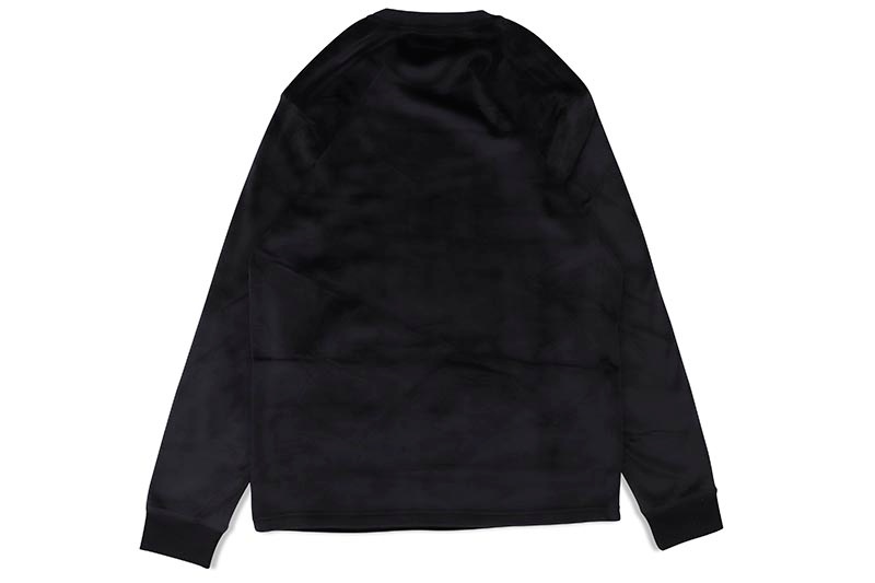 POLO RALPH LAUREN PLUSH VELOUR SLEEP SHIRT (PP32RL-TP9:POLO BLACK)