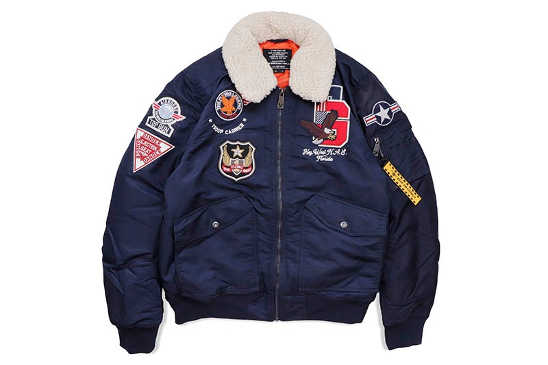 TOP GUN "EAGLE" NYLON JACKET (TGJ2332:NAVY)