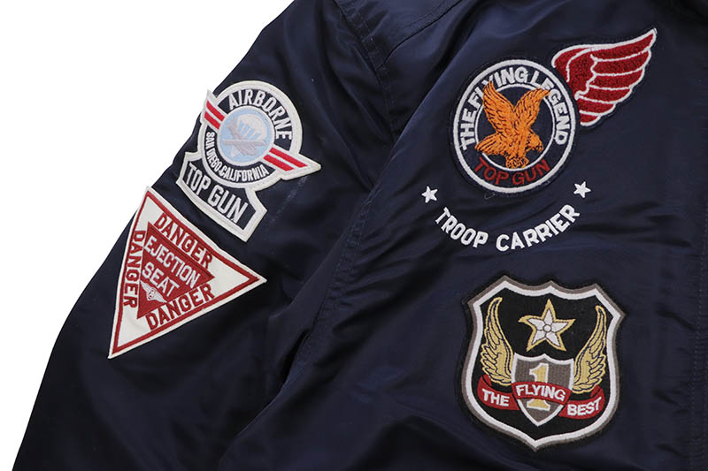 TOP GUN "EAGLE" NYLON JACKET (TGJ2332:NAVY)
