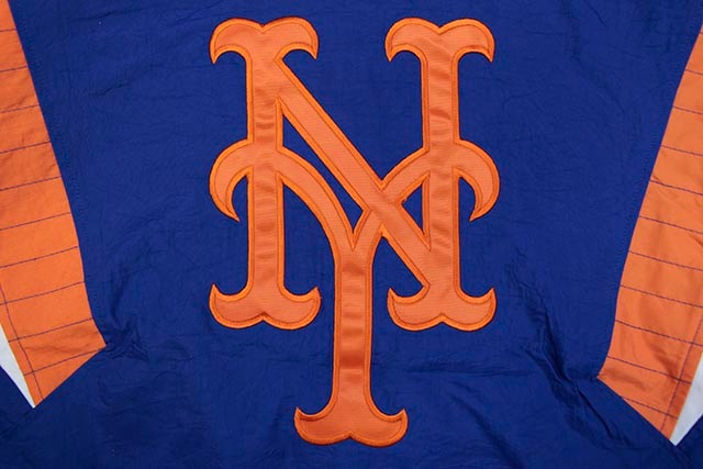 STARTER NEW YORK METS HALF ZIP HOODED PULLOVER JACKET (LS850589-NYM)