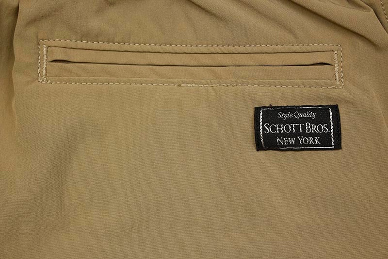 SCHOTT NYC NYLON SHORTS ONE STAR (3196007/053:KHAKI)