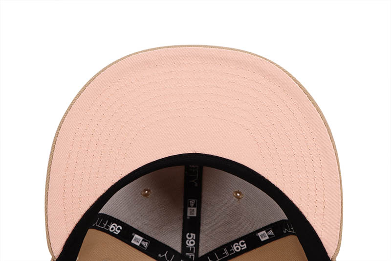 NEW ERA X JOE FRESHGOODS NEW YORK METS 59FIFTY FITTED CAP (PEACH UNDERVISOR/CAMEL)