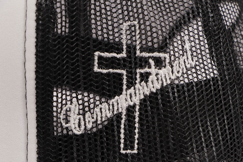 ADVANCE MULTI-COLOR CROSS TRUCKER HAT (BLACK/WHITE) ARS-5053