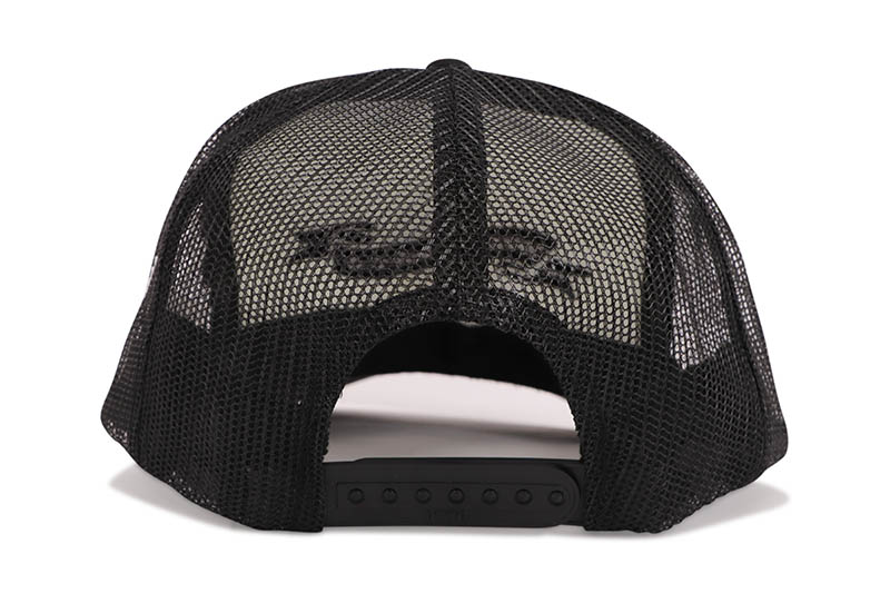 ADVANCE MULTI-COLOR CROSS TRUCKER HAT (BLACK/WHITE) ARS-5053