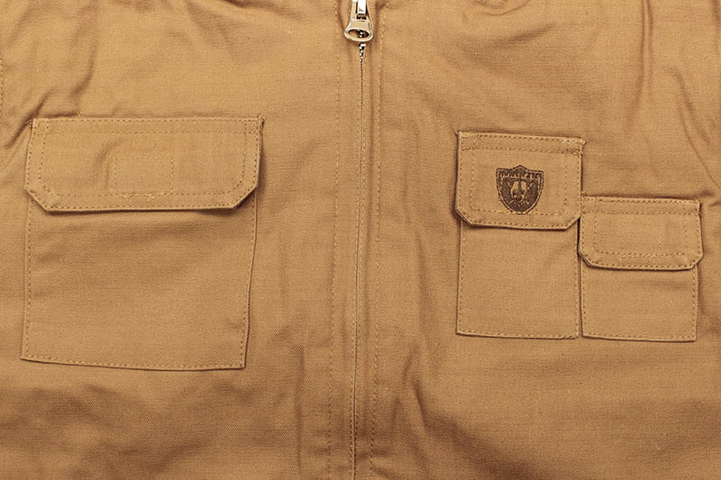 G-III SPORTS LAS VEGAS RAIDERS QUILT-LINED DUCK VEST