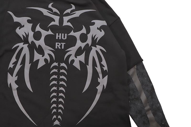 BKYS RHINESTONE HURT LS TEE (C1299:BLACK)
