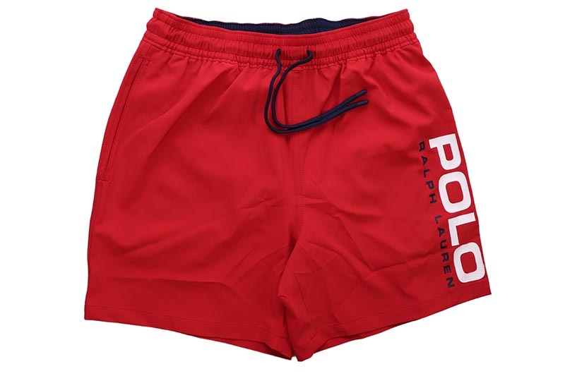 POLO RALPH LAUREN 5.75-INCH TRAVELER CLASSIC SWIM TRUNK (710963313004:RL 2000 RED)