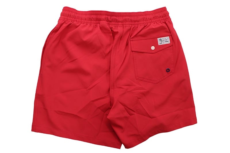 POLO RALPH LAUREN 5.75-INCH TRAVELER CLASSIC SWIM TRUNK (710963313004:RL 2000 RED)