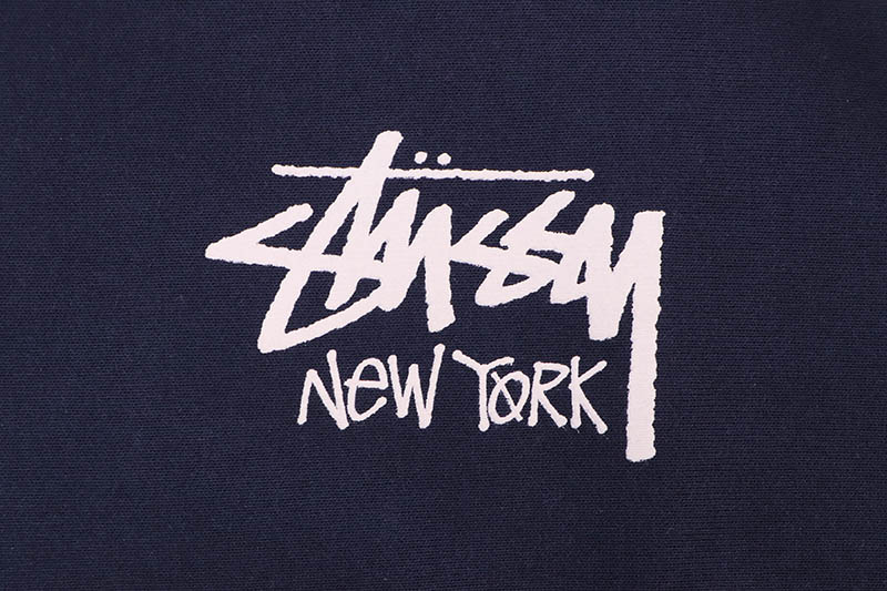 STUSSY STOCK NEW YORK CREW SWEAT (NAVY)