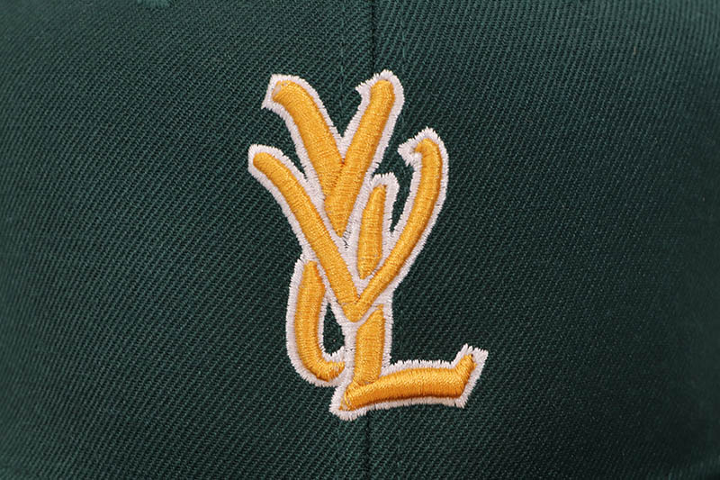 YVL YOUNG VAMP LIFE FITTED CAP (DARK GREEN)