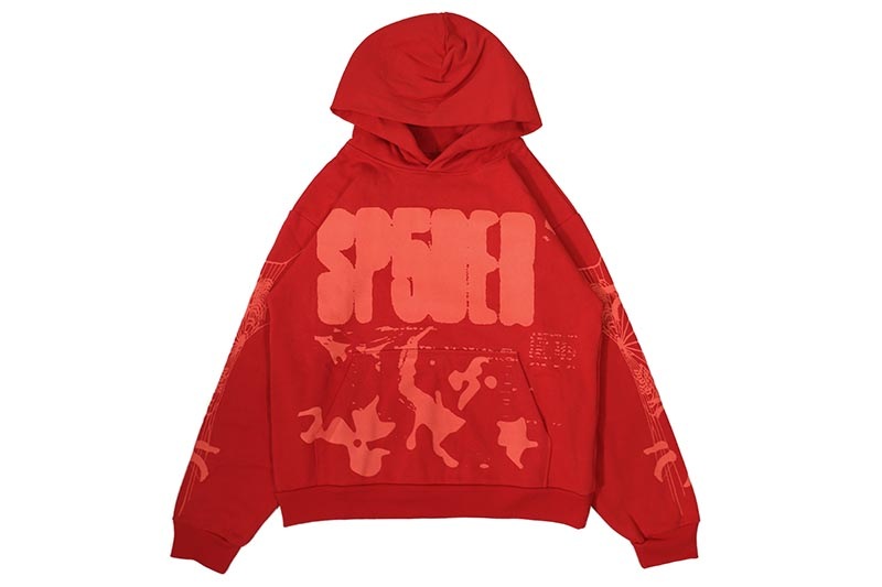 SP5DER RED X-RAY HOODIE