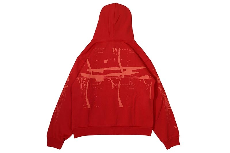SP5DER RED X-RAY HOODIE