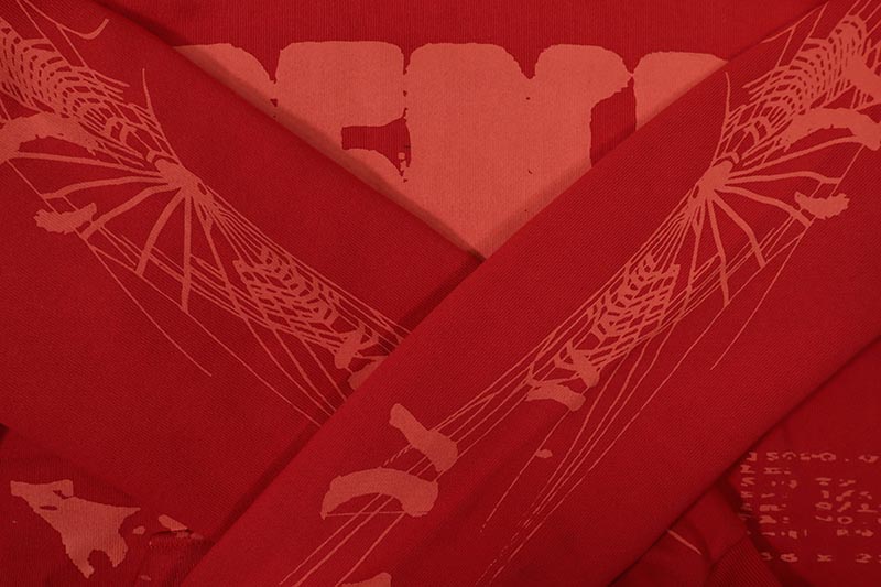 SP5DER RED X-RAY HOODIE